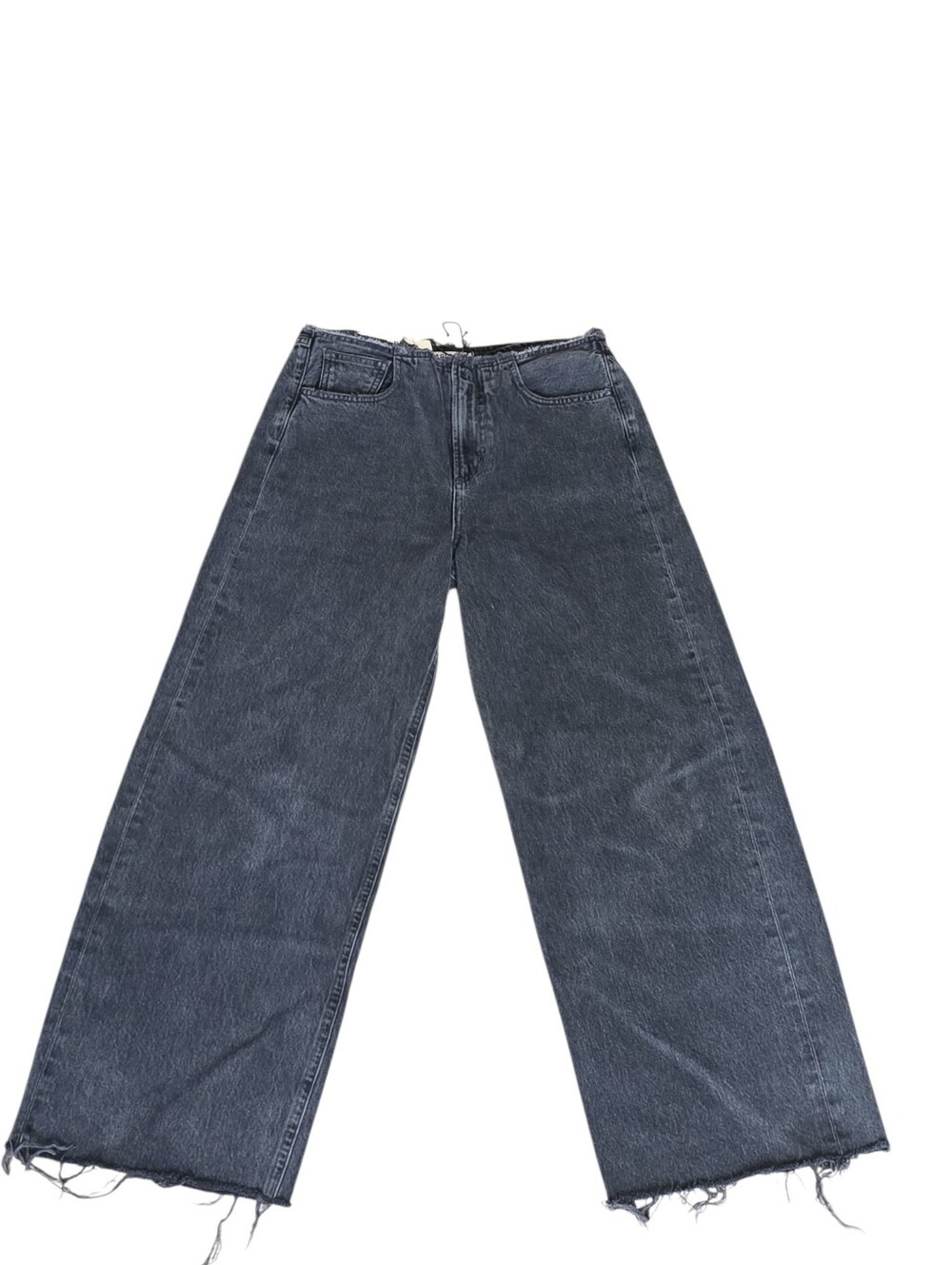 AGOLDE Charcoal Denim Wide-Leg Cropped Jeans Size 27 NWT‎
